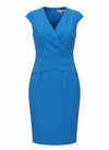 The Fold London Blue Size 8 Work Dress
