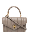 Tory Burch Taupe Leather Tote