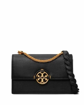 Tory Burch Black Pebbled Leather Crossbody
