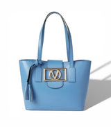 Valentino by Mario Valentino Riverside Blue Leather Tote