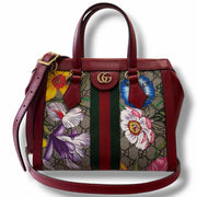 Gucci Coated Canvas Floral Satchel