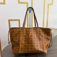 MCM Cognac Leather Tote