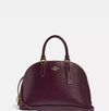 Coach Oxblood Patent Leather Shoulder