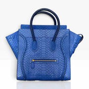 Celine Python Blue Tote