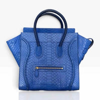 Celine Python Blue Tote