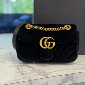 Gucci Black Suede Crossbody