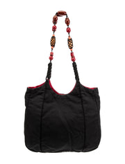 Prada Black Fabric Hobo Bag