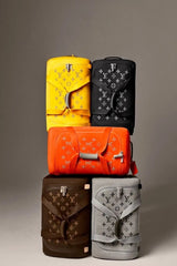 Louis Vuitton Jacquard Yellow/Gray Duffle Bag
