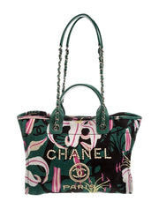 Chanel Green/Pink Tote