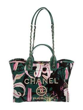 Chanel Green/Pink Tote