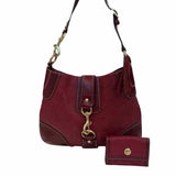 Coach Leather Burgundy Hobo Bag