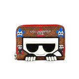 Karl Lagerfeld Leather Brown/Red Wallets