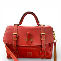 Dooney Bourke Red Leather Satchel
