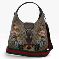 Gucci Coated Canvas Brown Shoulder