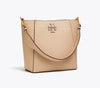 Tory Burch Camel Pebbled Leather Bucket Bag