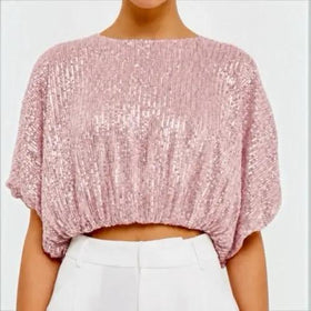 Endless Rose Pink Size S Crop Top