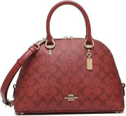 Coach Saffiano Leather Red Satchel
