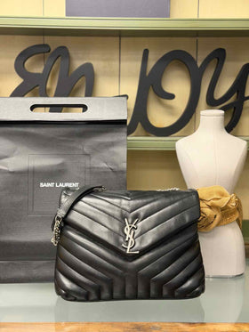 Saint Laurent Black Leather Shoulder