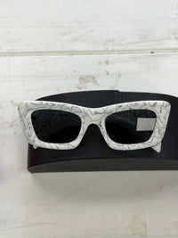 Prada White/Black Sunglasses