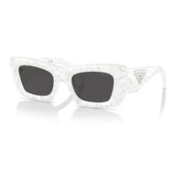 Prada White/Black Sunglasses
