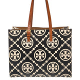 Tory Burch Leather Brown/Cream Tote