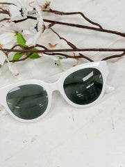 White Round Sunglasses