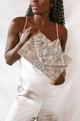 Lulus Gold Beaded Clutches