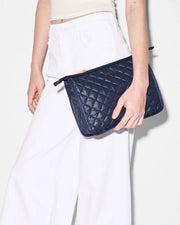 MZ Wallace Nylon Navy Pouchette