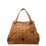 MCM Leather Cognac Hobo Bag