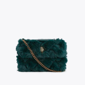 Kurt Geiger Green Faux Fur Shoulder