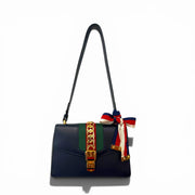 Gucci Navy Leather Shoulder