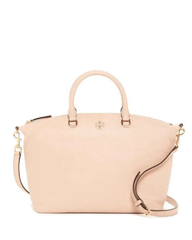 Tory Burch Pale Pink Pebbled Leather Satchel