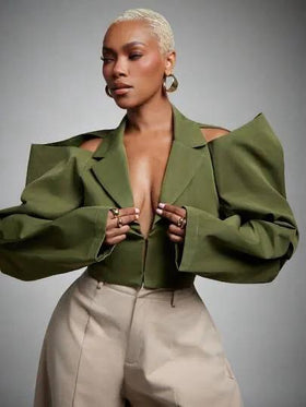 Shein Olive Size XXL Blazers