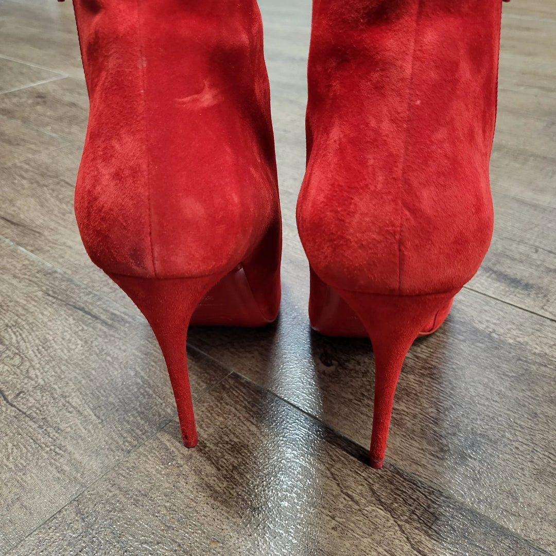 Christian Louboutin Red Boots 39 New Digz Consignment