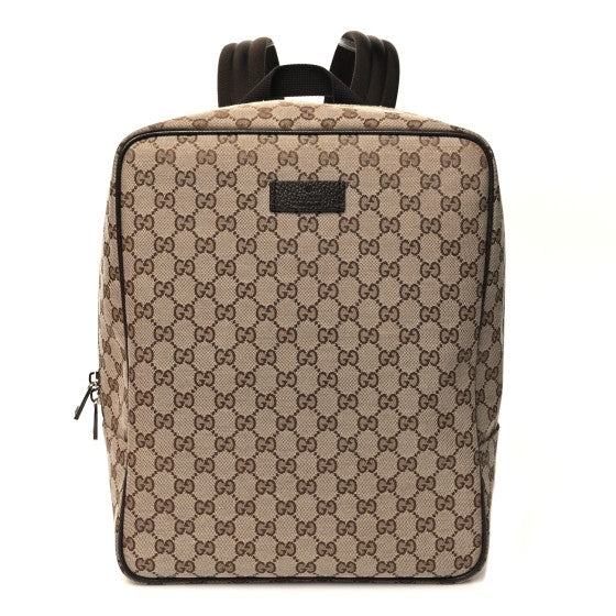 Gucci Brown Canvas Travel Backpack Monogram – New Digz Consignment