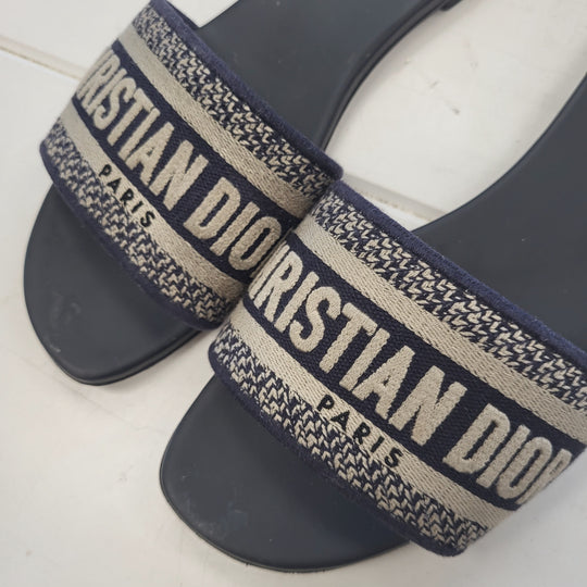 Christian Dior Navy US Shoe Size 39/8 Sandals – New Digz Consignment